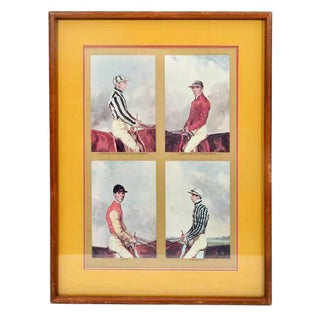 1972 Vintage The Jockey Club Newmarket Engraving Print For Sale