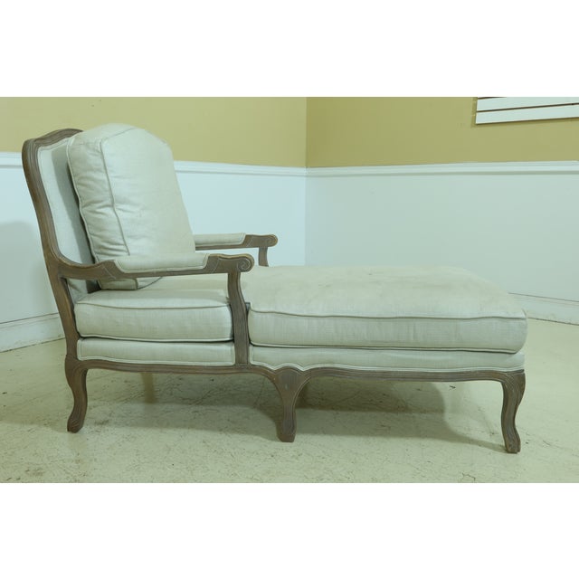 Restoration Hardware French Style Upholstered Chaise Lounge Chairish