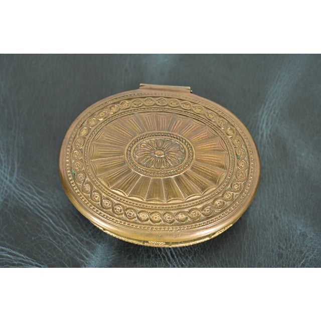 Early 20th Century Tiffany Studios New York Adam Pattern Bronze Doré Desk Box or Jewelry Box For Sale - Image 5 of 11