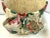 Khaki French Painted Floral Decoupage Basket Planter For Sale - Image 8 of 13