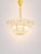 Large Vintage Curved Basket Pendant Light in Brass and Textured Glass by J. T. Kalmar for Kalmar, Vienna, 1950 For Sale - Image 10 of 18