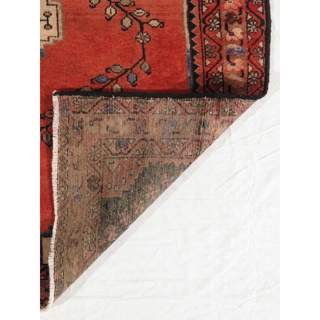 Vintage Hand-Knotted Persian Zanjan Rug 4'7" X 6'6" For Sale In Washington DC - Image 6 of 6