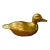 Large Mid Century Brass Duck For Sale
