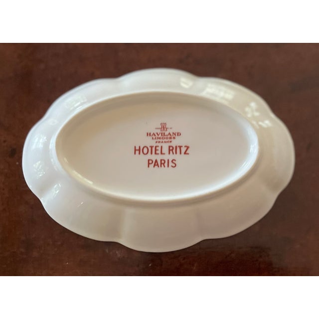Haviland & Co. Haviland Limoges Puce Floral Porcelain Soap Dish or Pin Tray for Hotel Ritz, Paris For Sale - Image 4 of 12