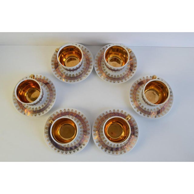 Vintage Cups and Saucers from Epiag, 1950, Set of 6 For Sale - Image 4 of 18