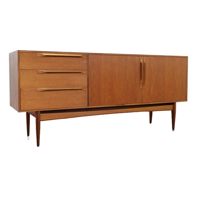 1960s Mid Century Modern VIntage Teak Sideboard Credenza by McIntosh For Sale