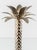 Boho Chic Vintage Hollywood Regency Palm Beach Silvered Metal Palm Tree Candlesticks, Set of 2 For Sale - Image 3 of 8