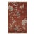 Rug & Kilim’s Chinese Art Deco Inspired Rug, Rust With Florals and Figurals For Sale