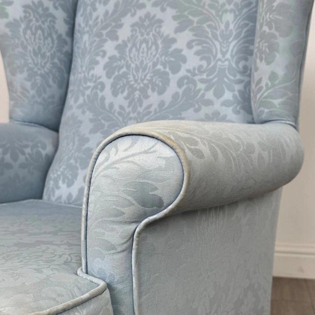 Antique Early 20th Century English Oak Wingback Armchair For Sale - Image 11 of 13