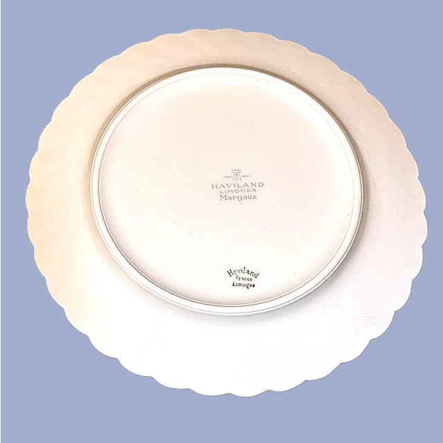 Ceramic 1980s Haviland Limoges Porcelain Plates, Margaux - Set of 6 For Sale - Image 7 of 9