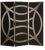Currey & Co. Clara Black and Gold Folding Screen For Sale