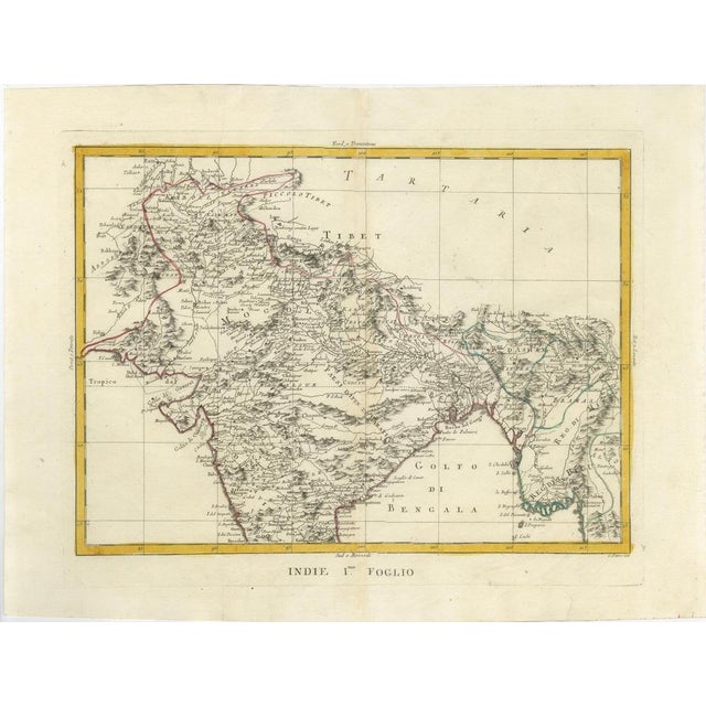 Antique Map Set of East Indies India, 1784, Set of 4 For Sale - Image 3 of 9