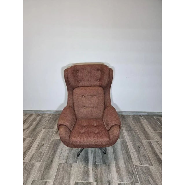 Vintage Swivel Chair from Up Zavody Rousinov For Sale - Image 9 of 12
