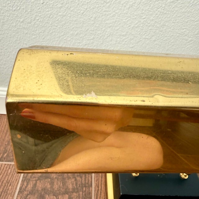 Vintage House of Troy Brass Piano Bankers Desk Lamp Working Condition Classy For Sale In Palm Springs - Image 6 of 12