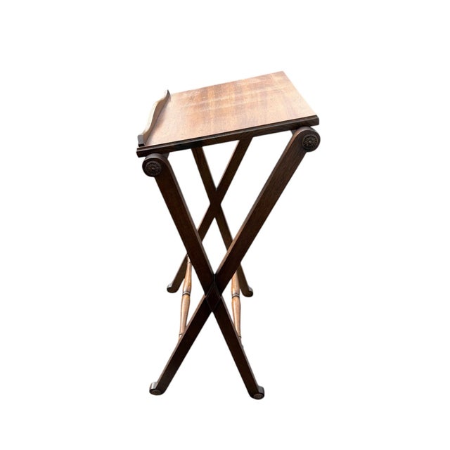 French Drexel Attributed Walnut French Lectern Podium Book Stand For Sale - Image 3 of 10