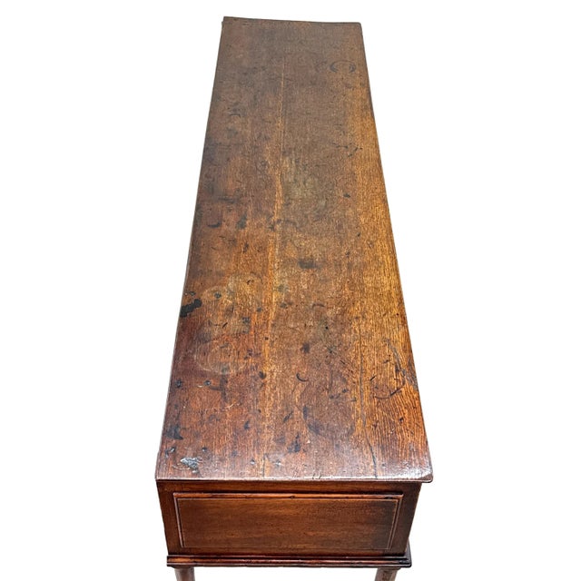 Brown Antique Oak Padfoot Dresser Base, 1740 For Sale - Image 8 of 13