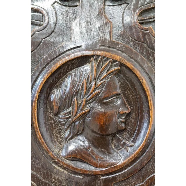 Renaissance Revival Oak 2-Part Buffet Cabinet, France, Mid-19th Century For Sale - Image 10 of 18