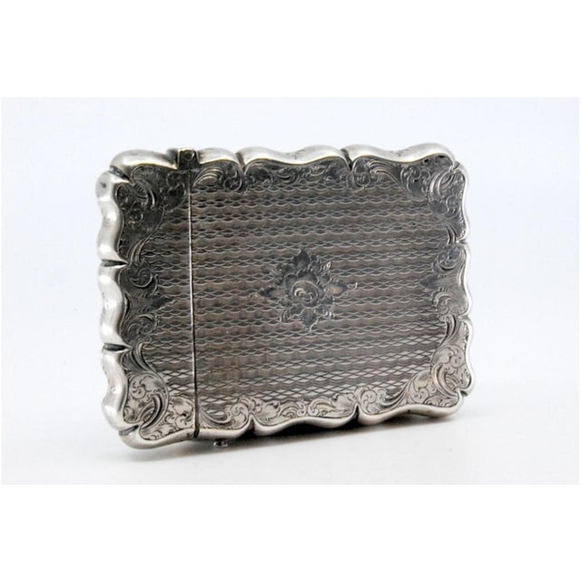 Silver Cardboard Box with Engravings For Sale - Image 5 of 11