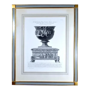 Giovanni Battista Piranesi Massive Framed Etching of an Urn