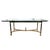 Neoclassical French Neoclassical Style Brass and Glass Coffee Table For Sale - Image 3 of 10