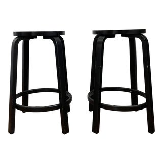 Original Alvar Aalto Stools for Artek - a Pair For Sale