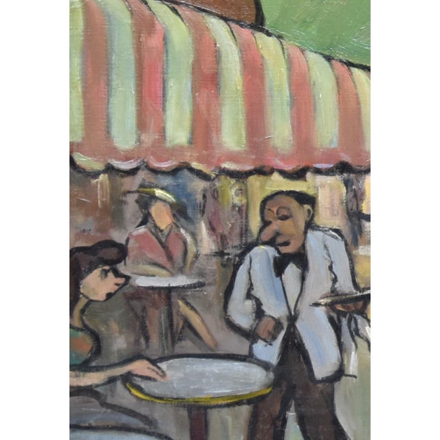 Georg Von Behrens, Figures, Oil Painting on Canvas, 1950s For Sale - Image 10 of 18