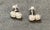 Op Art 1 Carat, Cluster Stud Earrings 14 Karat White Gold Post Back, Great Value For Sale - Image 3 of 18
