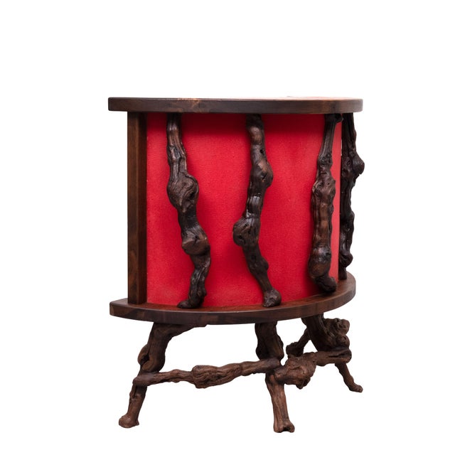 French Vinery Bar and Stool Set, 1960s, Set of 4 For Sale - Image 4 of 16