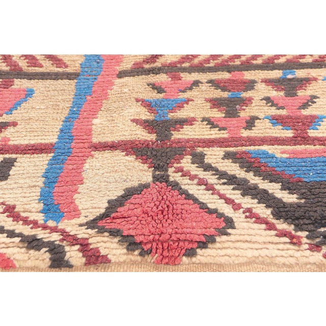 Mid 20th Century Vintage Moroccan Azilal Rug, 04'07 X 06'09 For Sale - Image 5 of 9