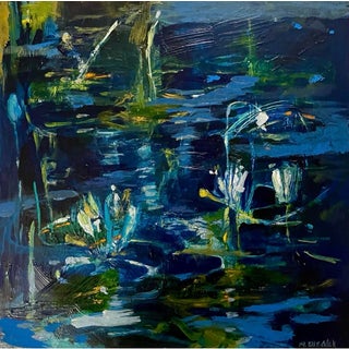 Original Abstract Botanical Painting ‘’Where the Water Dreams’’ For Sale