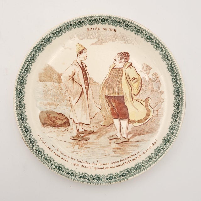 Set of Four French Faïence Plates, Circa 1900 For Sale - Image 10 of 12