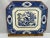 Vintage Oriental Ironstone Platter: Blue Transferware Gamebird Design For Sale - Image 9 of 10