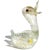 Art Deco Vintage Murano Barovier Toso Clear and Gold Flecks Italian Art Glass Baby Bird Figurine Sculpture For Sale - Image 3 of 6