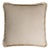 Beige with Beige Fringes Happy Linen Pillow by LO DECOR for Lorenza Briola For Sale