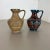Multi-Color Fat Lava Op Art Pottery Vase from Bay Ceramics Germany, 1960s, Set of 2 For Sale - Image 3 of 17