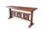 An exceptional, custom-built artisan console table that flawlessly merges classic Arts and Crafts structural geometry with...