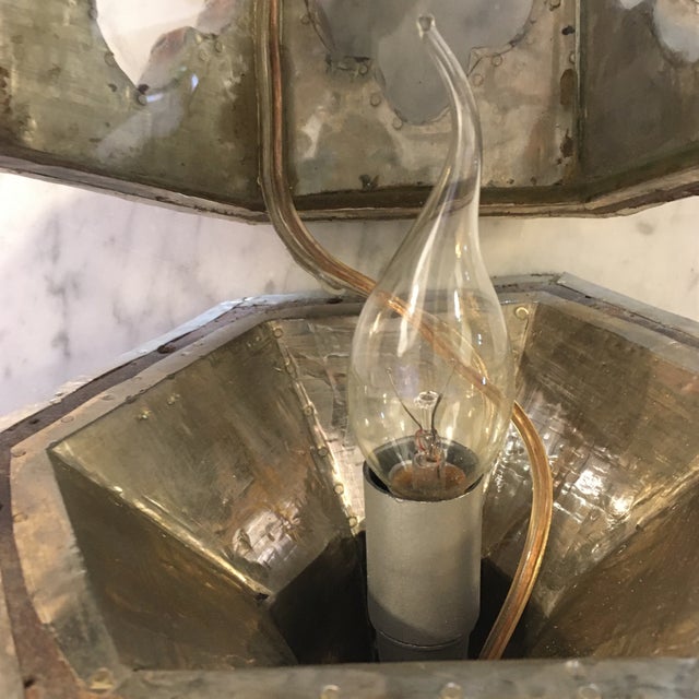 Custom Hand Hammered German Silver Wall Mounted Lamps With Backplates - a Pair For Sale - Image 11 of 12