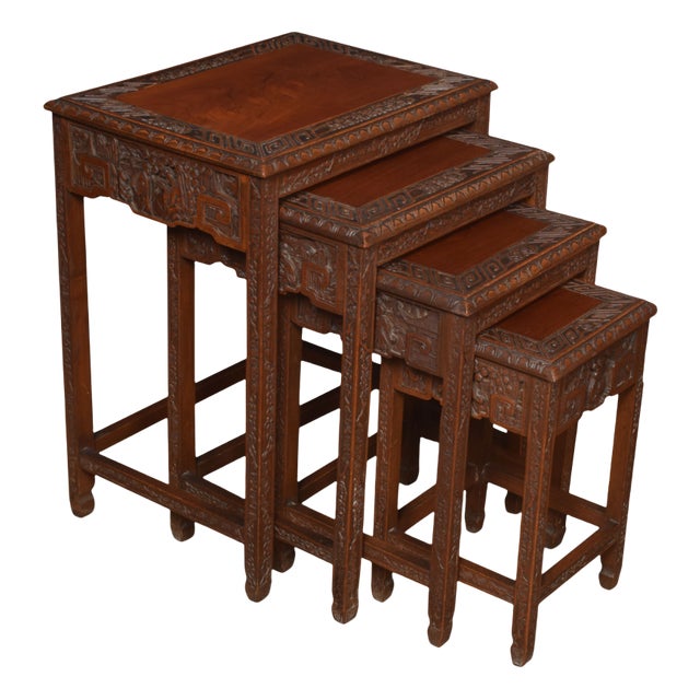 Chinese Nestinf Tables, Set of 4 For Sale