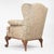 Late 20th Century George II Style Walnut Wing Armchair by Mike Bell For Sale - Image 15 of 18