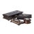 Boxes and Notepad Holder in Silver and Wood, 19th Century, Set of 4 For Sale - Image 6 of 6
