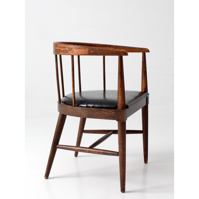 Mid-Century Danish Modern Spindle Back Chair For Sale - Image 13 of 18