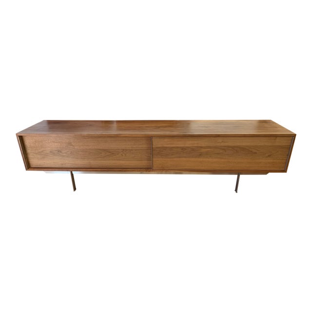 Room Board Smith Walnut Media Cabinet Chairish