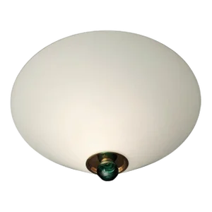 1960s Milky White Murano Flush Mount