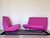 Rare pair of original 1950s sofas by Marco Zanuso for Arflex, painted iron structure, newly redone padding and fabric, the...
