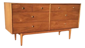 Mid-Century 1950s Walnut Drexel Declaration Dresser
