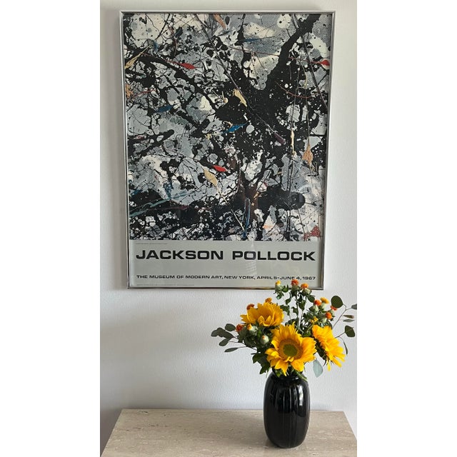 1960s Jackson Pollock Gallery Print Moma 1967 Framed For Sale - Image 5 of 6