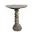 Early 21st Century Vintage Stacked River Rock Organic Modern Bistro Table For Sale - Image 5 of 5