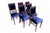Blue Set of Polish Chairs, 1930s, Set of 6 For Sale - Image 8 of 8