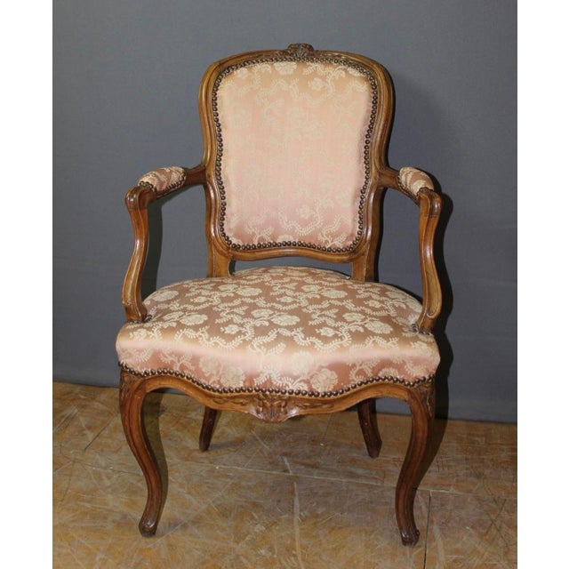 Louis Xv Armchair in Beech For Sale - Image 12 of 13