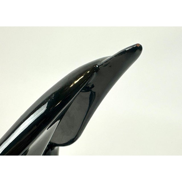 Black Mid-Century Modern Porcelain Pelicans by Miroslav Smutný for Jihoker Bechyně, 1960s For Sale - Image 8 of 15